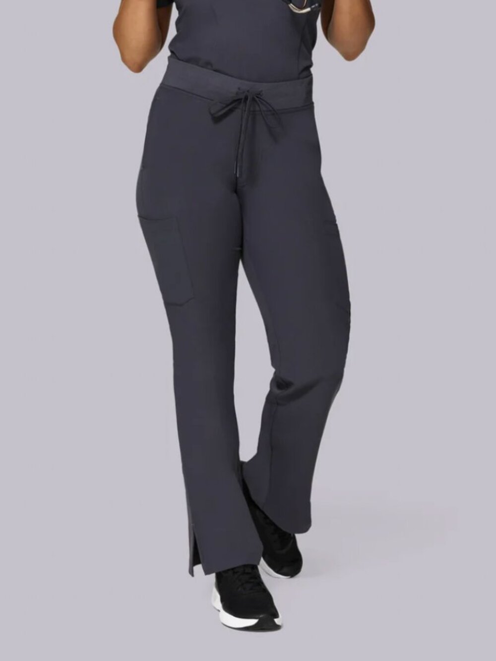 Mandala Scrubs 9 Pocket Cargo Pants in Pewter - Size XS Petite
